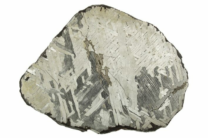 Etched Toluca Iron Meteorite ( g) Slice - Mexico #310364